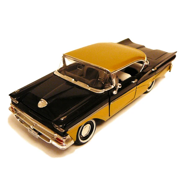 black gold 1/32 Редкие Литые металлические 1958 Ford Fairlane 500 коллекция мебели для дома винтажные модели автомобилей игрушки для детей - Цвет: black gold