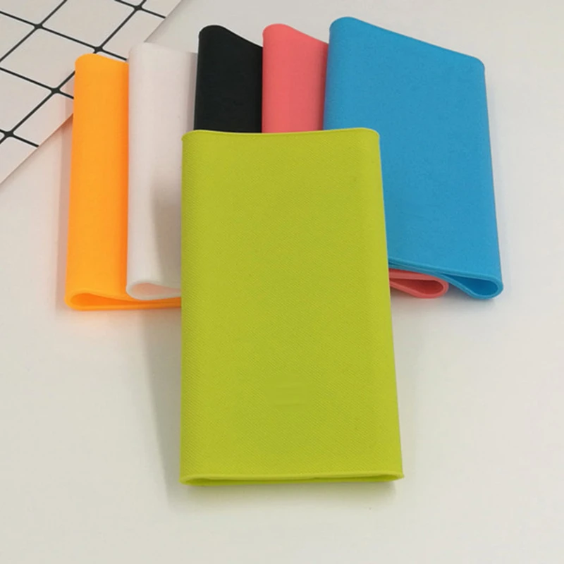 Для Xiaomi power Bank 2 10000mAh мягкий силиконовый защитный Противоскользящий чехол Внешняя батарея, крышка с резьбой 13x7,1x1,4 см