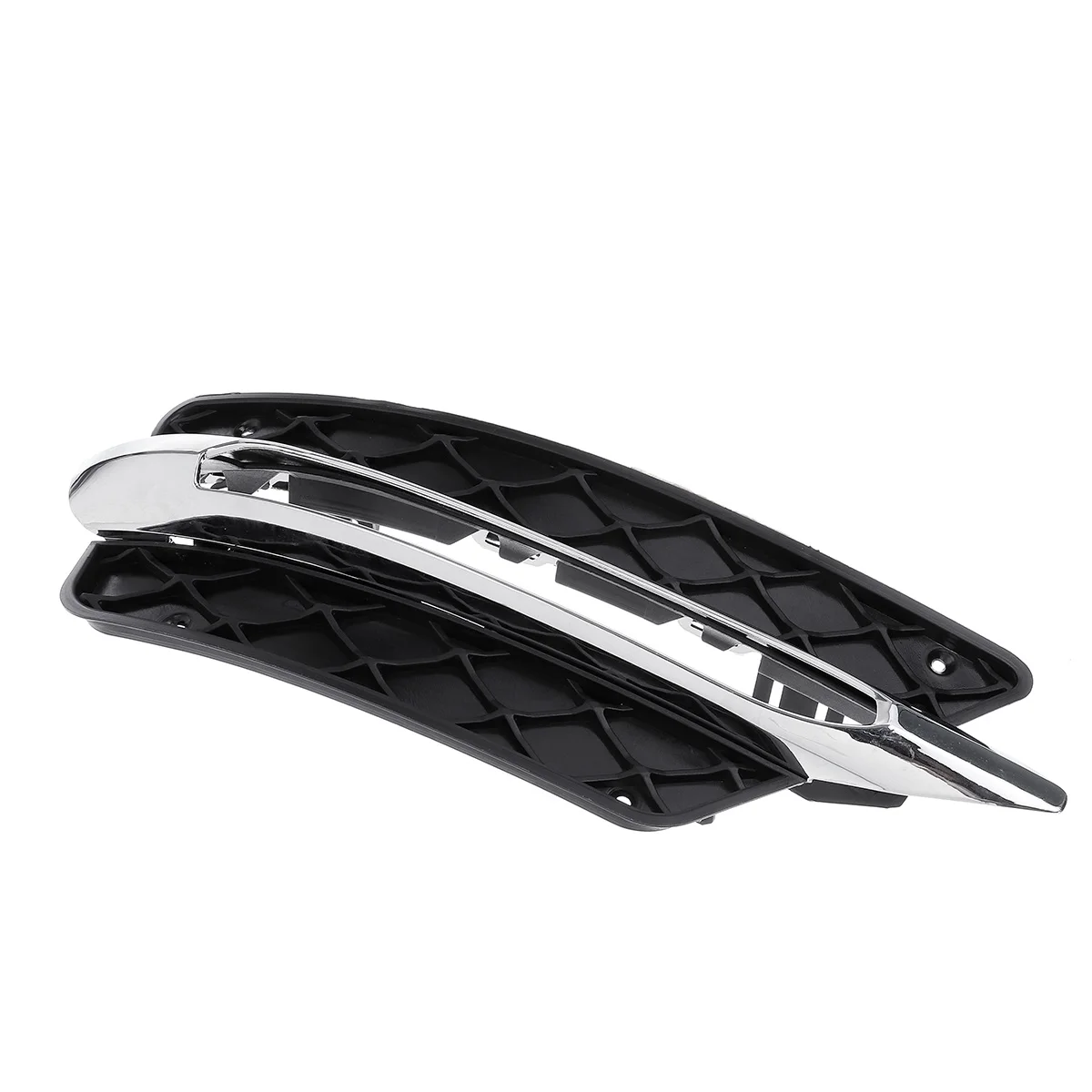 APair/L/R для Mercedes-Benz C-Class W204 2012 2013 передний бампер DRL решетка крышки серебрение каркасы фонарей Декор