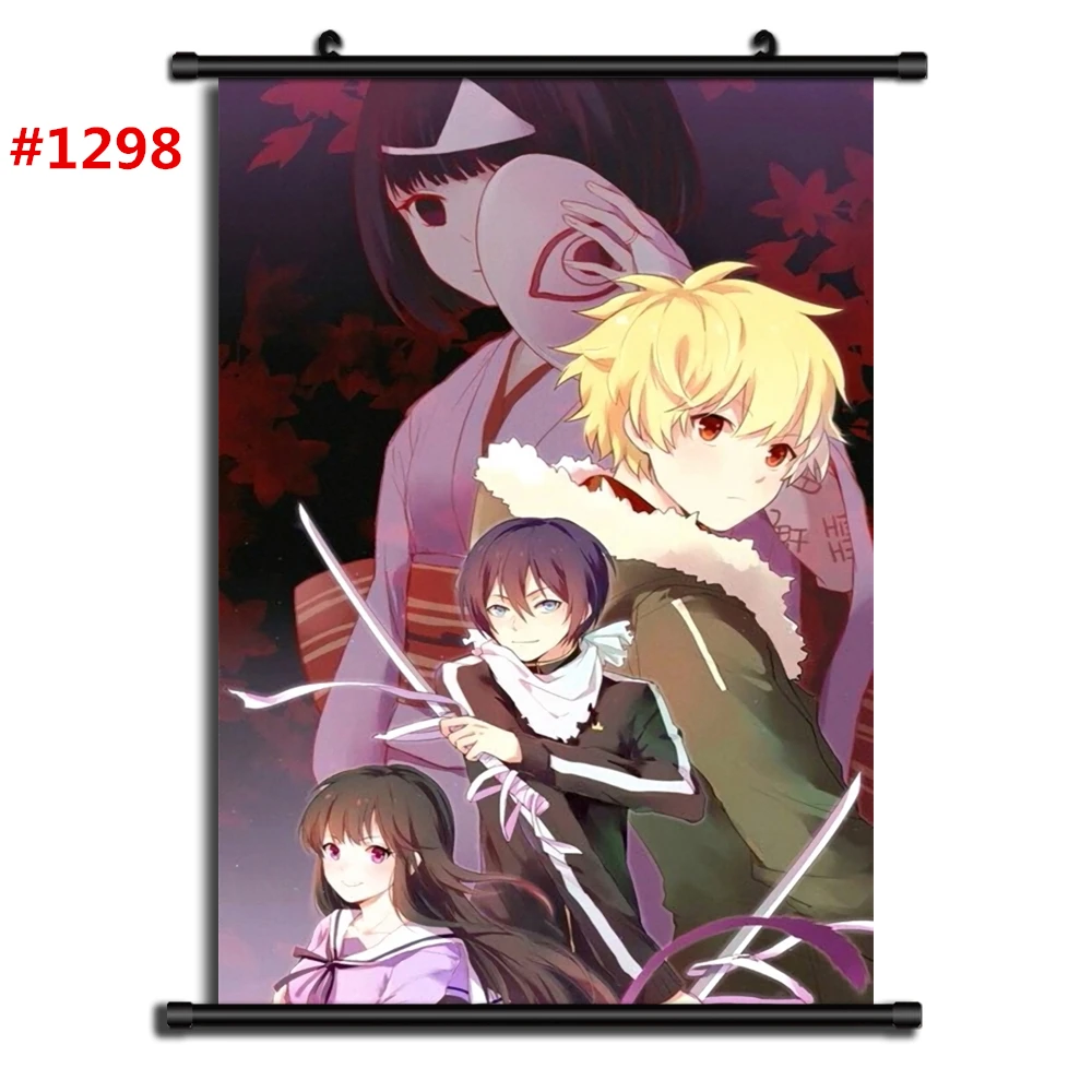 1298 Noragami Аниме Манга настенный плакат свиток B - Цвет: 1298