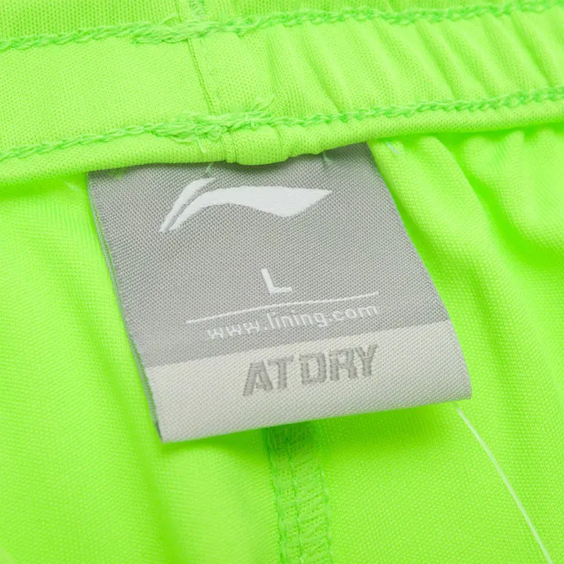 Li-Ning мужской, футбол, серия соревнований, нижняя Стандартная посадка на сухой полиэфирной подкладке дышащие спортивные шорты AAPK353 0000