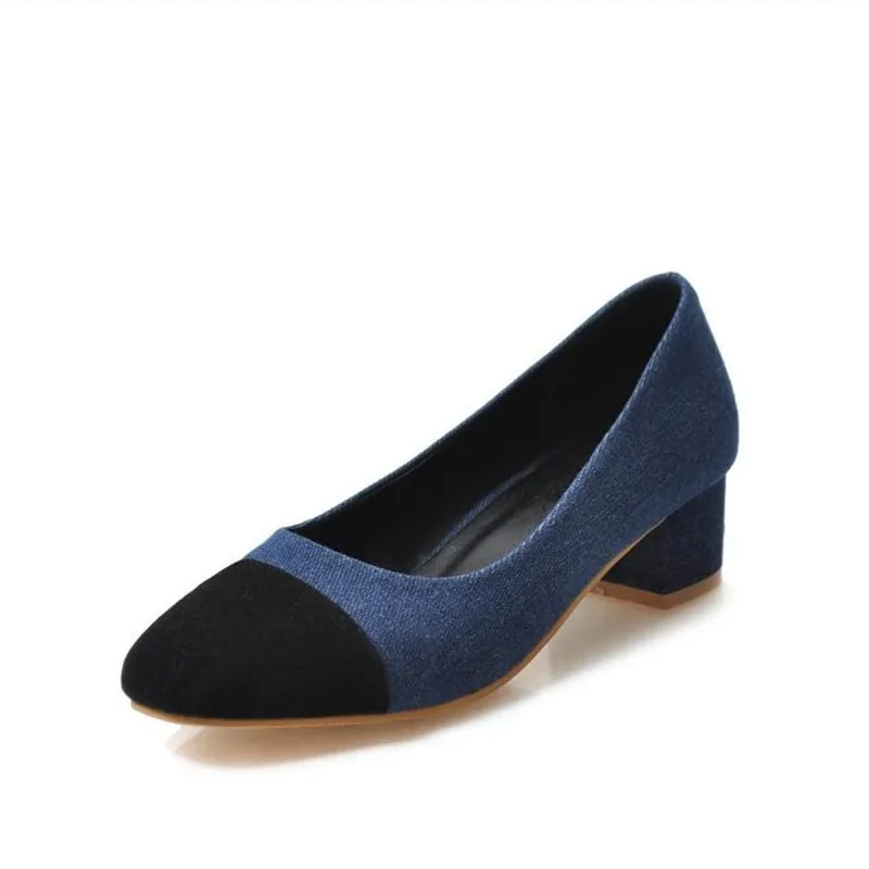 Сандалии женские джинсовые на высоком каблуке простые удобные босоножки в стиле