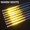 Warm White Праздник Водонепроницаемый 30/50 см светодиодный Метеоритный светильник шнура для сада ко Дню Святого Валентина Свадебные украшения светодиодный строка светильник s - Испускаемый цвет: Warm White