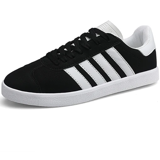 Men Shoes Black Трендовая брендовая мужская обувь для скейтбординга; кроссовки суперзвезды на плоской подошве; Мужская Спортивная обувь для улицы; Мужская прогулочная обувь; zapatos hombre - Цвет: Men Shoes Black