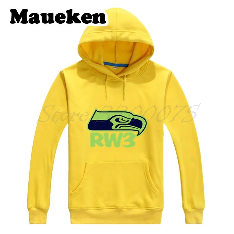 Для мужчин Russell Wilson 3 dangerruss толстовки badgerhawk кофты с капюшоном толстые осень-зима W17101608 - Цвет: 6
