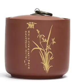 Orchid 1 шт. ретро коробка для хранения чая из фиолетовой глины 12 цветов банка для конфет контейнер для еды 7,5*9 см коробка для хранения специй для кухни - Цвет: Orchid