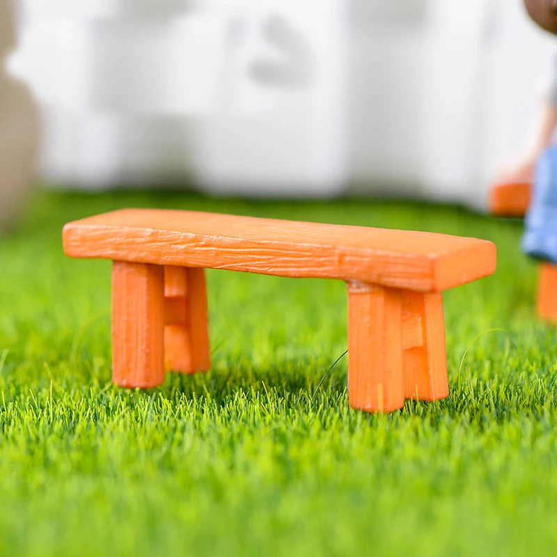 1 шт. деревянная скамейка миниатюрная статуэтка сказочный сад аксессуары сделай