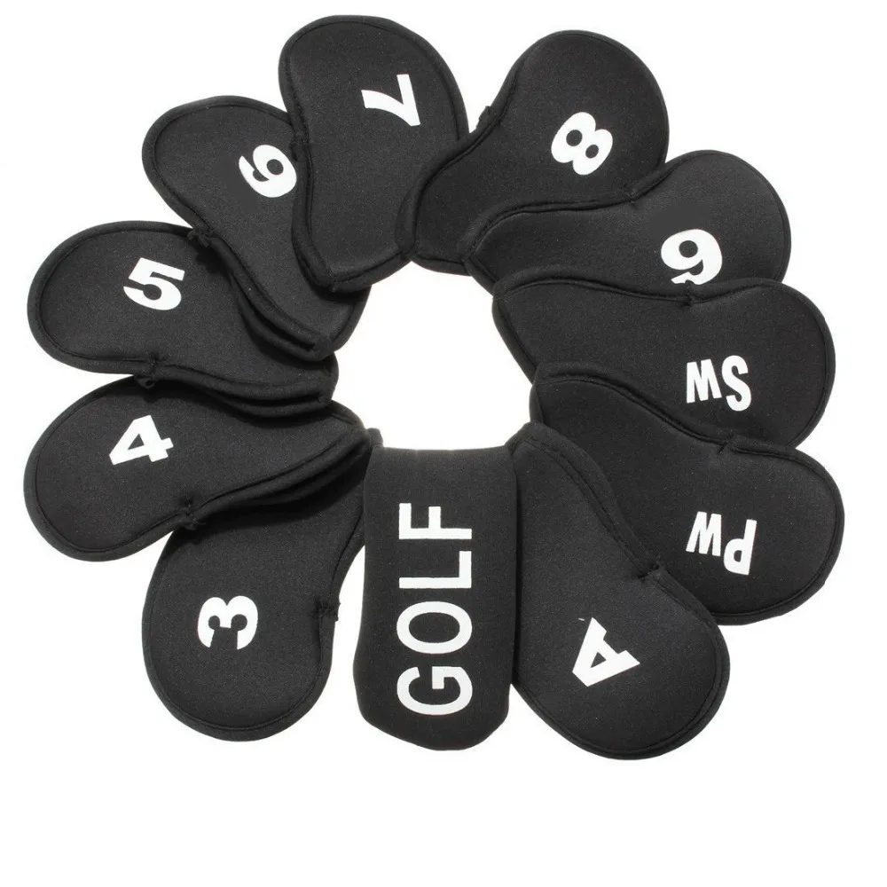 

11 pcs/set Golf Iron headcover set with putter cover Golf head cover golf club cover