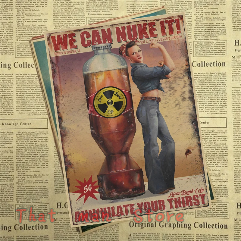 Fallout 3 4 игровой Плакат Украшение для домашнего интерьера крафт-игра плакат рисунок core наклейки на стену 42*30 см