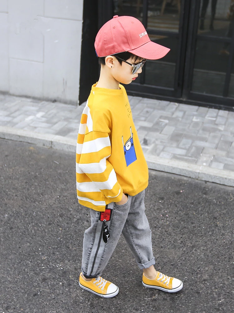Kids Pants Girls Toddler Boys Jeans Thick Children for Boy Casual Denim Clothing 5-14Y |