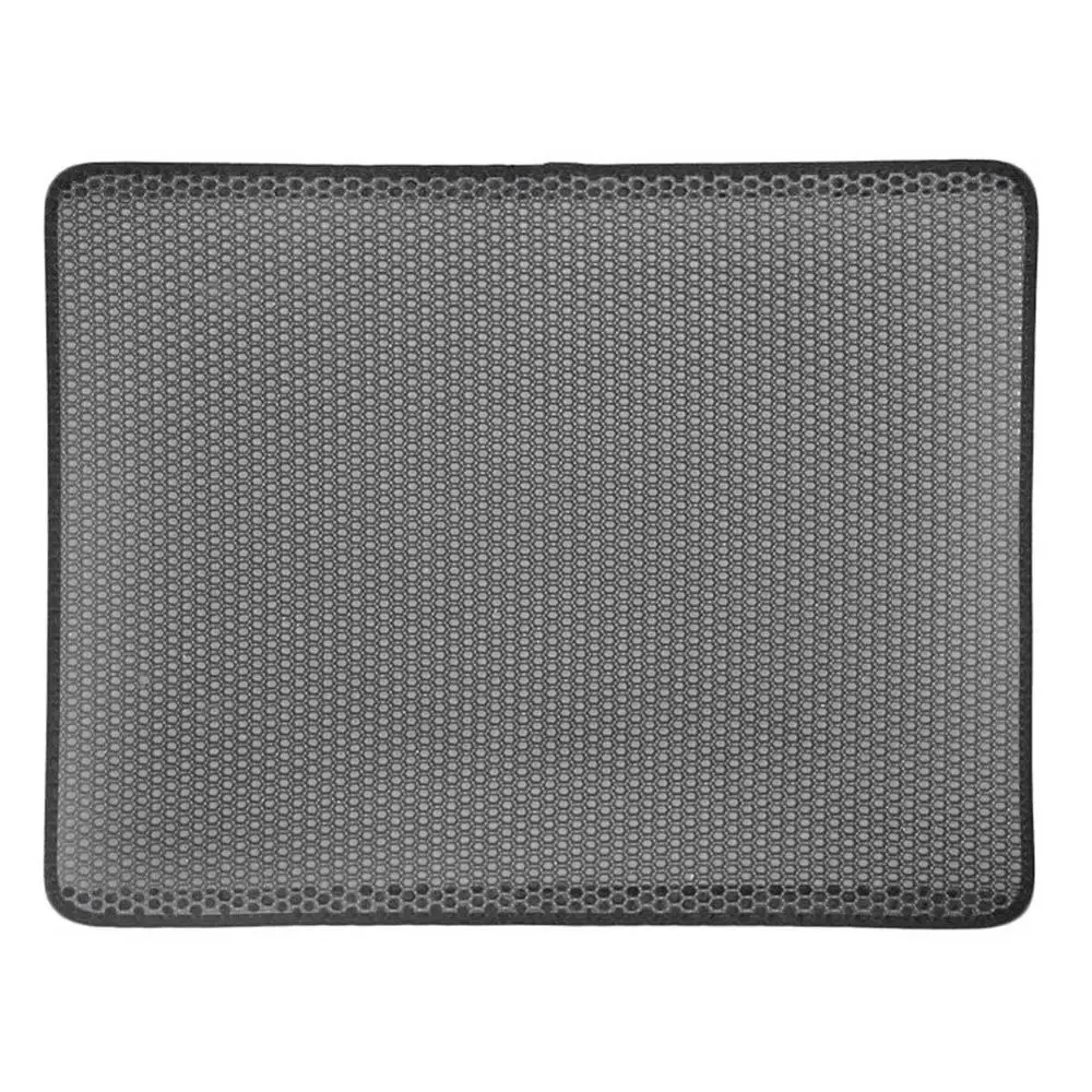 Grey Коврик для кошачьего туалета, Противоскользящий коврик для кошачьего туалета, двухслойный дизайн, Водонепроницаемый Анти-мочи материал, легко чистить коврик - Цвет: Grey