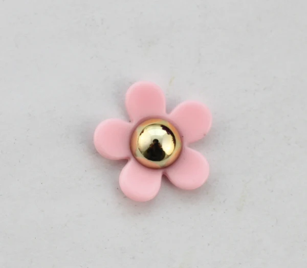 

Бесплатная доставка 30 шт Розовый/золотой цветок flatback Кабошон DIY Аксессуары #22813