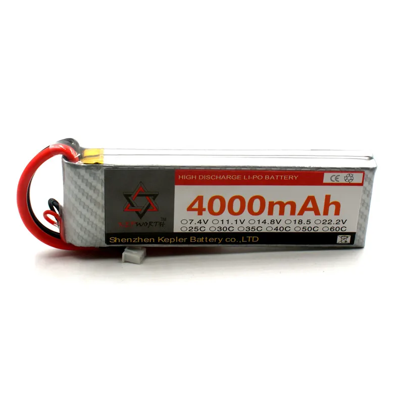 Lipo Battery 2s 7 4 v 4000mAh RC Car Plane Boat литий-ионный полимерный аккумулятор для грузовика