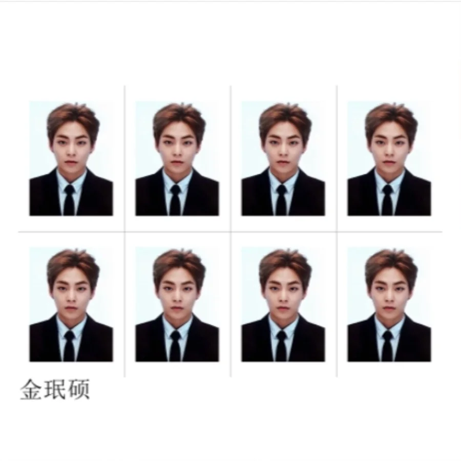 Kpop EXO школьное удостоверение личности фотография планета#4 коллективные карты Xiumin Chen Xiumin Chanyeol форменная Фотокарта 8 шт