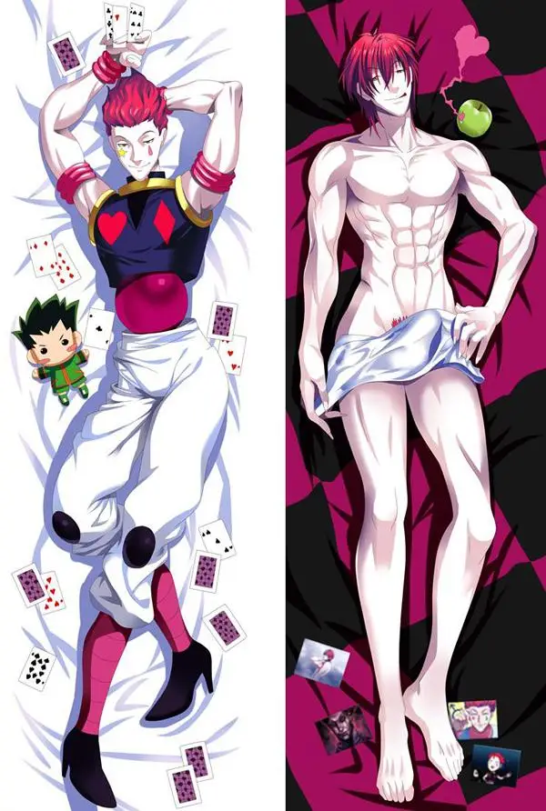 BL мужской японский косплей аниме HUNTERxHUNTER DXF Hisoka Throw Otaku Dakimakura подарки постельные принадлежности длинная подушка для объятий чехол 150x50 см