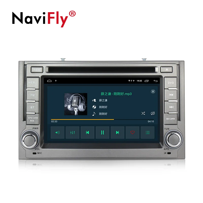 NaviFly русская меню четырехъядерный Android 9 1 32G ROM автомобильный Радио FM GPS для Hyundai H1