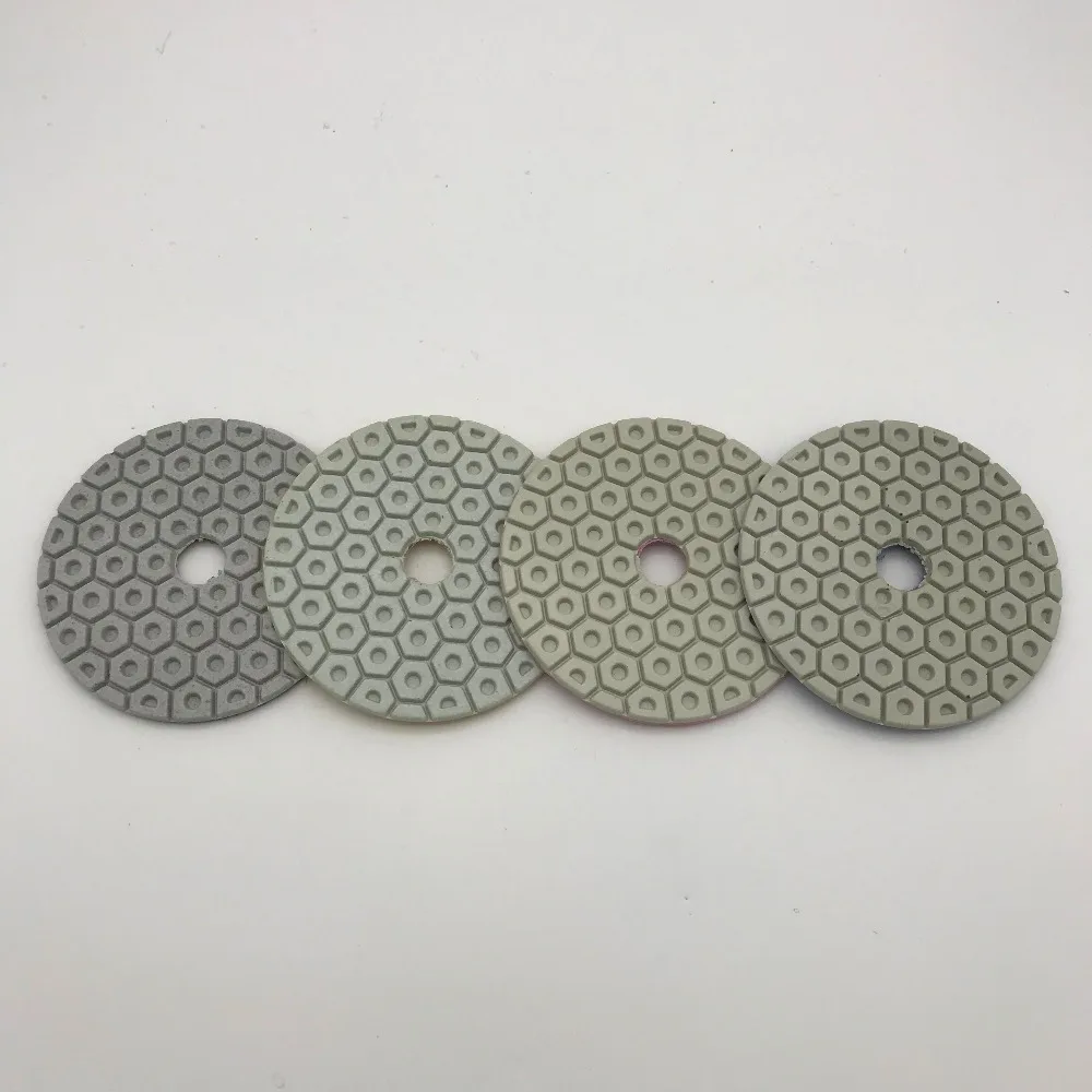 4 Step Polishing Pads inch (100 mm) for Granite Marble Quartz Engineered Stone Circle Sanding Disc Wheel Pcs/lot | Инструменты