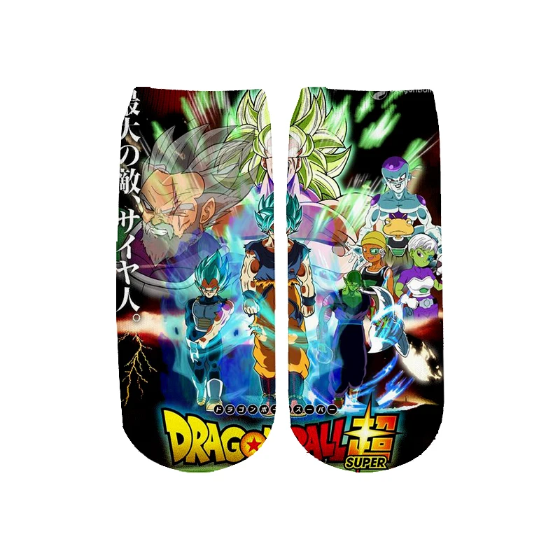 PLstar Cosmos/Хлопковые носки Z Son Goku/Son Gohan/Vegeta, хлопковые носки с разноцветными теплыми рисунками, короткие носки до щиколотки-4