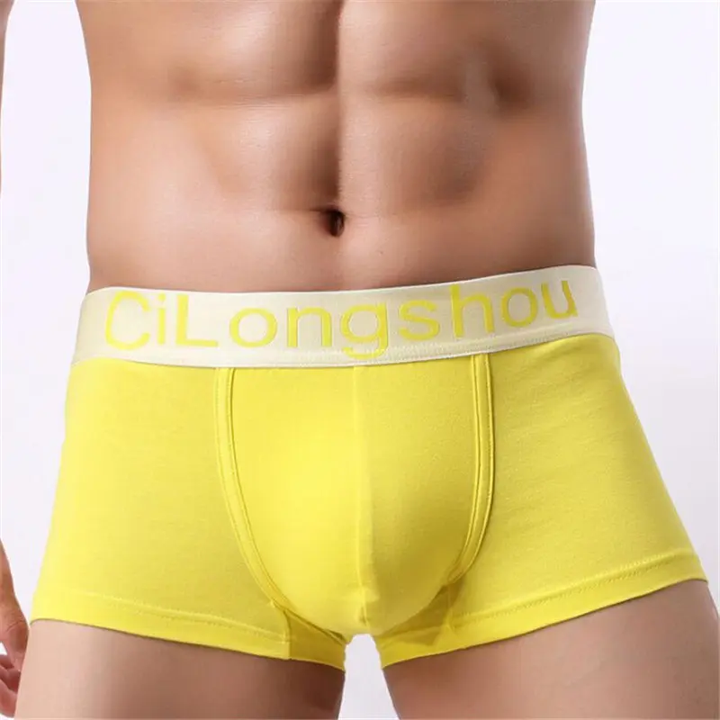 7 Colors Men's Underwear Fashion Boxers Breathable Cotton Summer Boxer Men M L XL XXL Youth Boys Panties Underpants | Мужская одежда