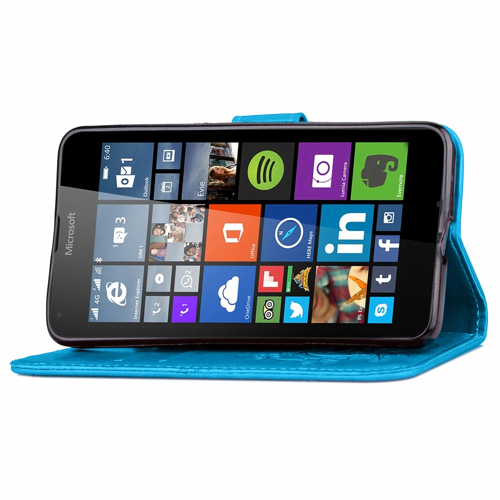 Чехол для мобильного телефона Nokia Microsoft Lumia 640 N640 5 0 дюйма флип чехол из ПУ кожи ТПУ