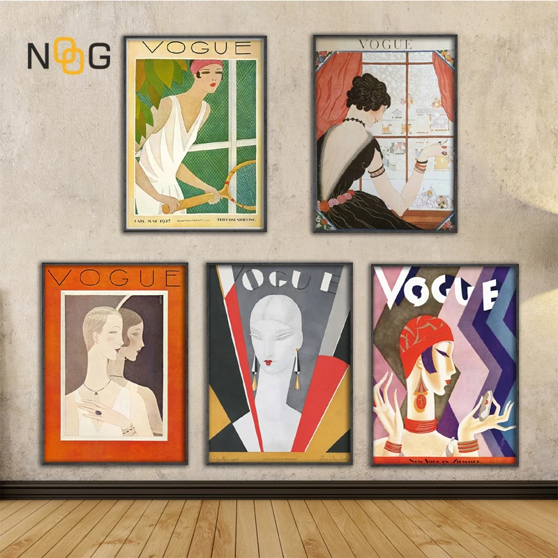 Настенные художественные картины винтажные Cuadros Vogue фигурные цитаты Постер и
