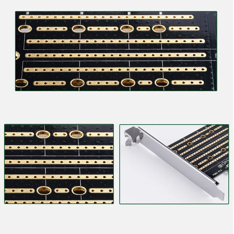 Расширительная карта двухканальные порты M.2 NVME к PCI E X4 Поддержка SATA новое
