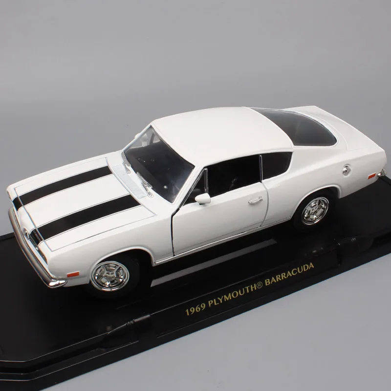 Бренды big 1 18 Plymouth Barracude Chrysler 1969 мускул Металл Авто литой автомобиль весы игрушечные машины для детей подарок