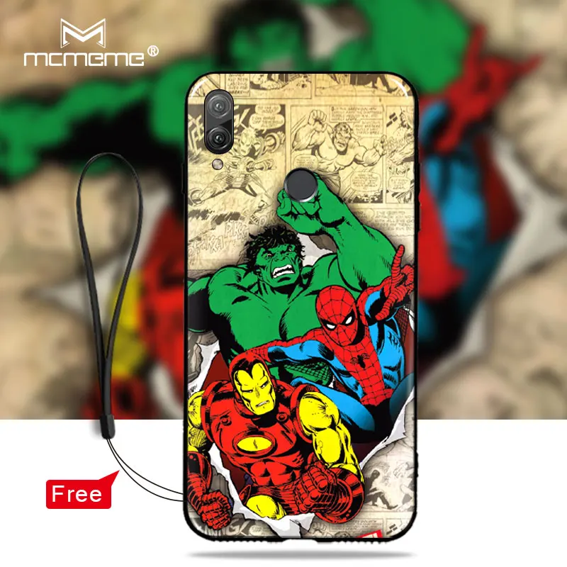 For Huawei Honor 8X MAX Case Silicon Soft TPU Back Cover for 8XMAX Cartoon Iron Man Superman Batman Shell case |