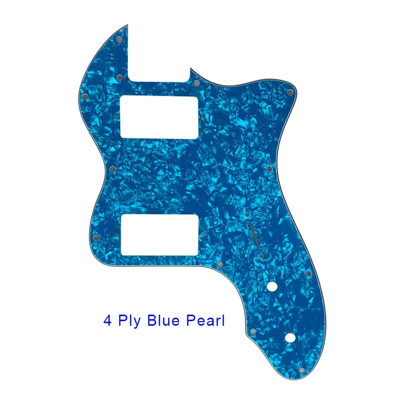 4 Ply Blue Pearl Pleroo гитарные части накладки для Fender Классическая серия '72 Telecaster Tele Thinline гитара с PAF хамбакер Замена - Цвет: 4 Ply Blue Pearl