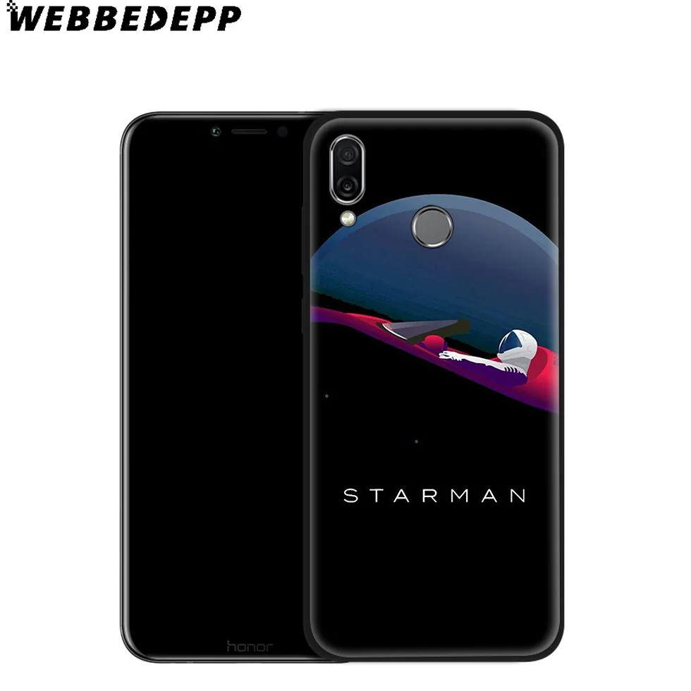 WEBBEDEPP Rocket Man Space Moon Soft Case for Huawei P8 P9 P10 P20 P30 Lite Pro P Smart Z Plus 2019 Y6 Prime 2018 2017 Mini |