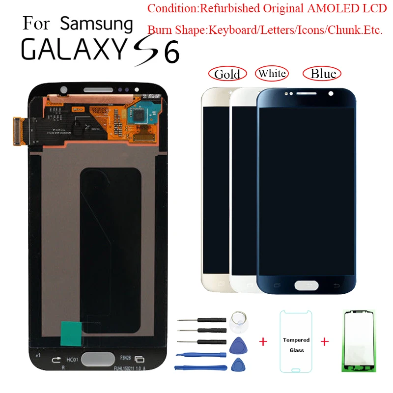 Модуль дисплея для Samsung S6 G920F G9200 экран G920FD G920 G920W8 сменный ЖК с защитой от