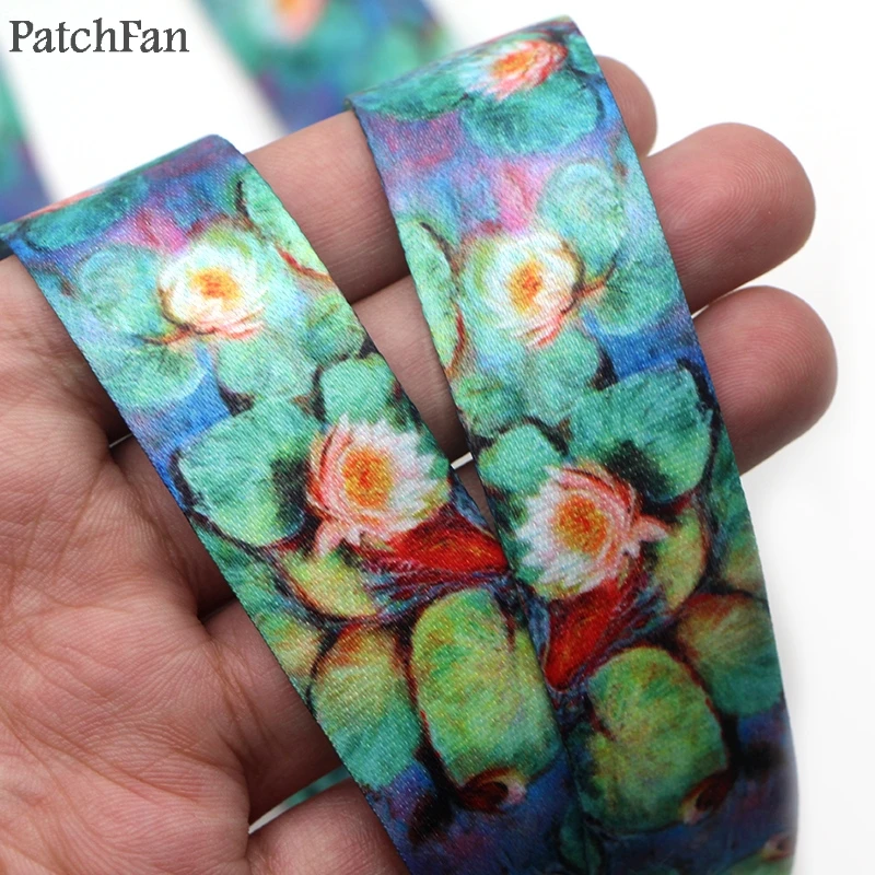 

A0342 Patchfan Classic Monet's painting Nymphaea Lanyard For Phone Accessories ID Cards Holders Neck Straps