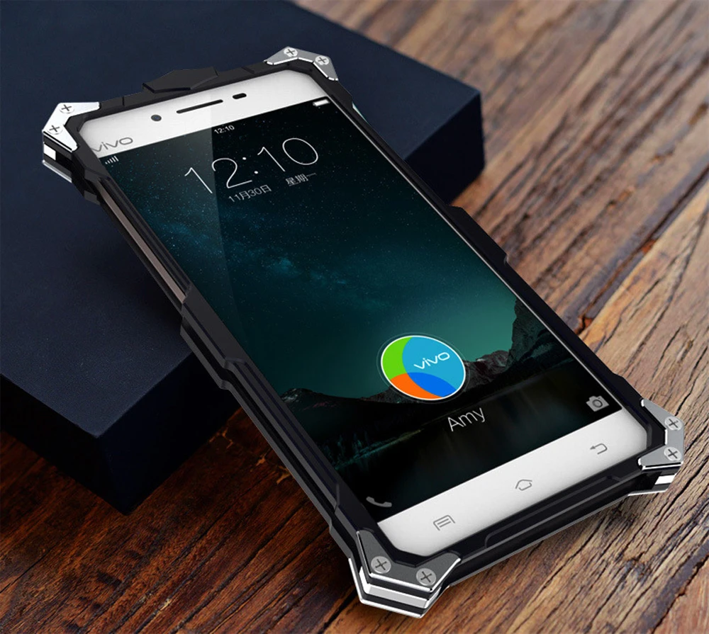 Саймон Роскошь Для BBK Vivo Y55 Y 55 Обложка ТОР IRONMAN Ударопрочный Металлический