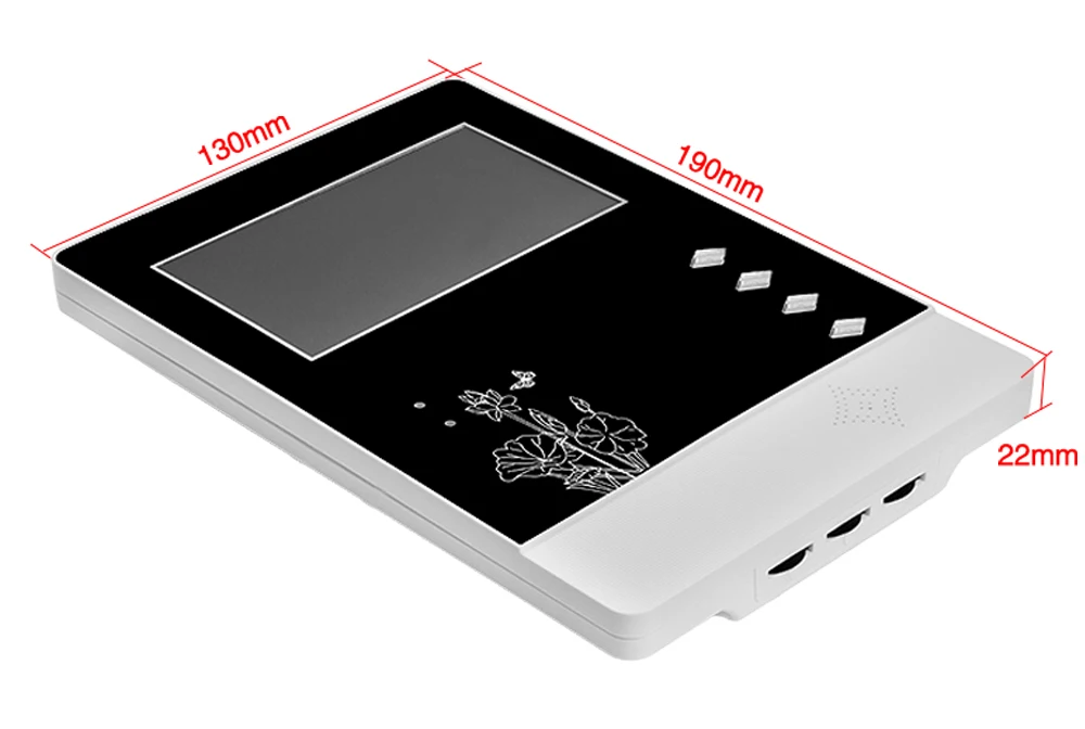 4,3 дюймов цветной TFT-LCD видеодомофон внутренний монитор дисплей видео дверной звонок Система без наружного блока камера HD картинка разблокировка