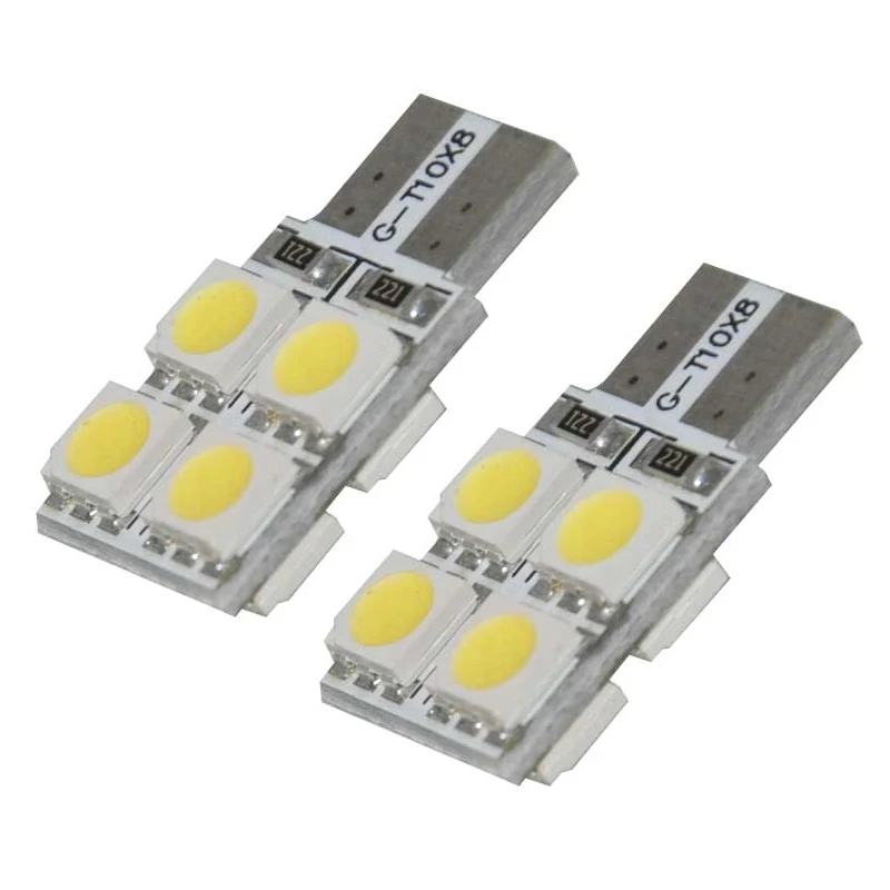 2 шт. T10 светодиодный свет лампочки автомобиля 12 V W5W 194 8 SMD 5050 для BMW белый 6000 K