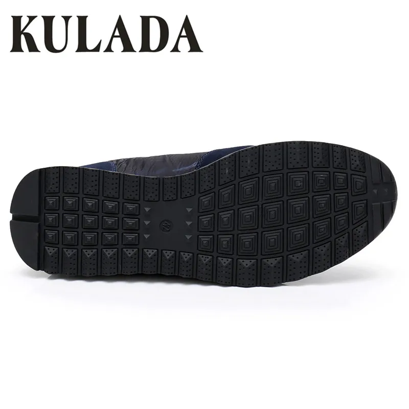 KULADA Hot Men Sneakers Leather Shoes Fashion Hand Made Brand Man Comfortable Natural Health Casual F1631-1A | Обувь