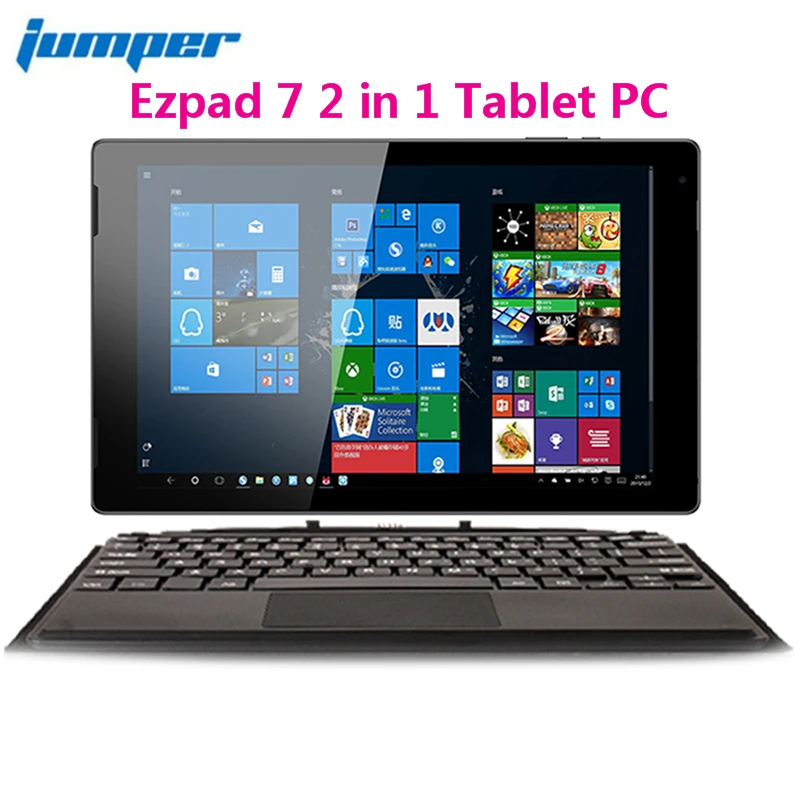 Jumper EZpad 7 планшет 2 в 1 ПК 10,1 дюймов Windows 10 Домашняя 64 бит Intel Cherry Trail Z8350 Четырехъядерный 4 Гб RAM 64 Гб eMMC Mini HDMI