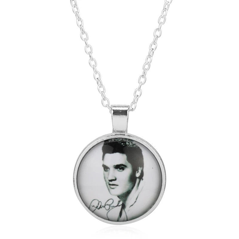 MOCHUN Love Elvis Presley карманные часы ожерелье женские медальон для девушек леди - Фото №1
