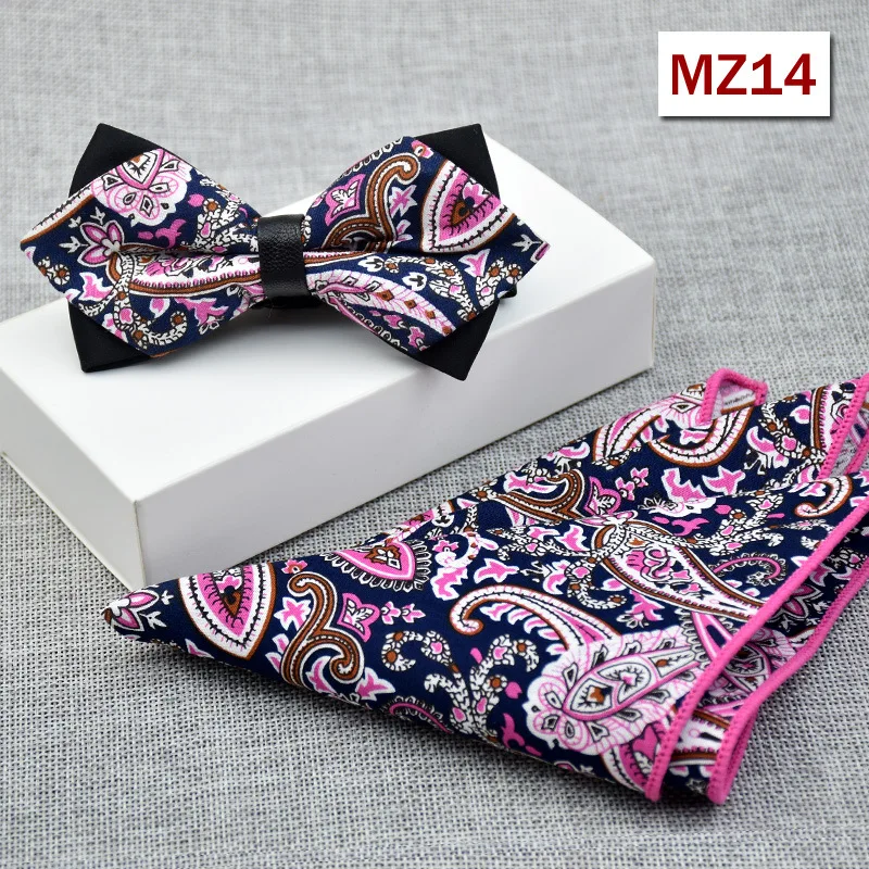 New Bow Tie and Pocket Squares Set For Wedding Party Men Formal Business Suits Accessories Handkerchief Bowtie Sets | Аксессуары для