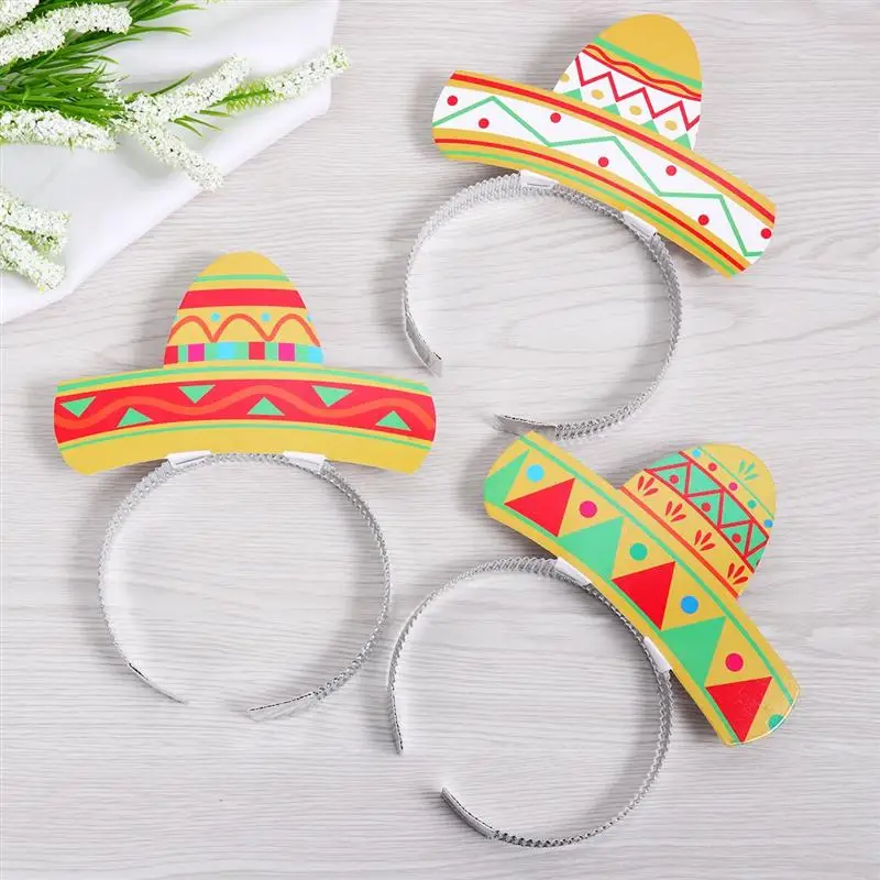 6 шт. вечерние разноцветные аксессуары головные повязки Sombrero|Украшения своими