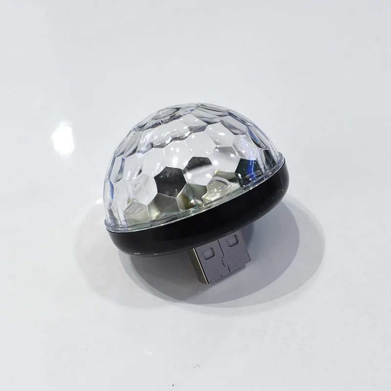 black.shell-Style.B Weill Hsu Mini USB декоративный DJ светодиодный светильник Ритм вспышка красочный звук контроль детская лампа для автомобиля фестиваль Вечерние - Испускаемый цвет: black.shell-Style.B