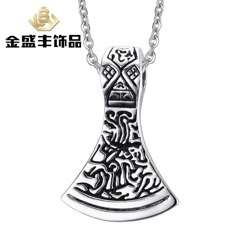 Персонализированные ювелирные изделия Ретро нержавеющая сталь ax подвеска