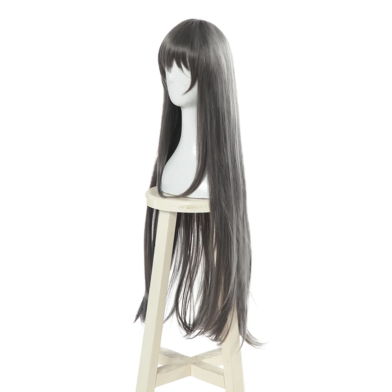 ROLECOS Seishun Buta Yarou wa Bunny Girl Senpai no Yume wo Minai Косплей волосы Mai Sakurashima 80 см темно серый