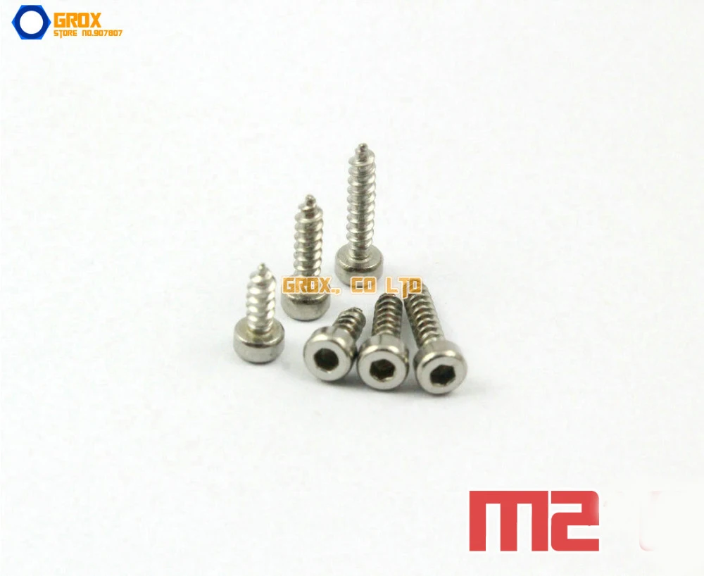 

Самонарезающие винты M2 304 из нержавеющей стали с шестигранной головкой