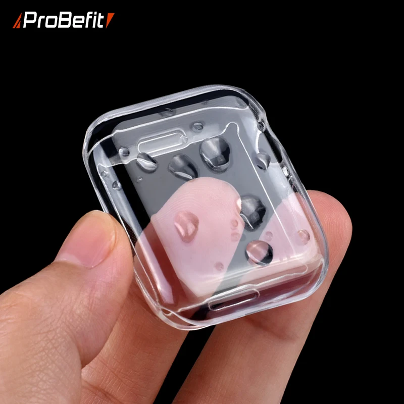 ProBefit защитный чехол для Apple Watch 5 4 3 2 1 40 мм 44 мм 360 прозрачный ТПУ чехол Полный Чехол для Iwatch 5 4 3 2 1 38 мм 42 мм