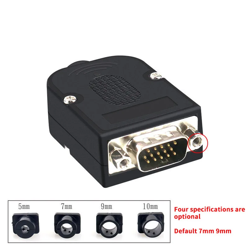 D-SUB DB15 VGA Мужской Женский головка 3 ряда 15 контактный разъем распределительный терминал винтовой Тип DIY разъем для отправки отвертки