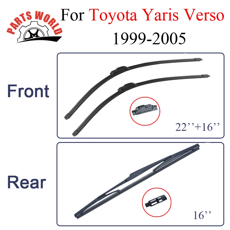 Стеклоочистители для Toyota Yaris Verso 1999 2005 лобовое стекло резиновые передние и задние