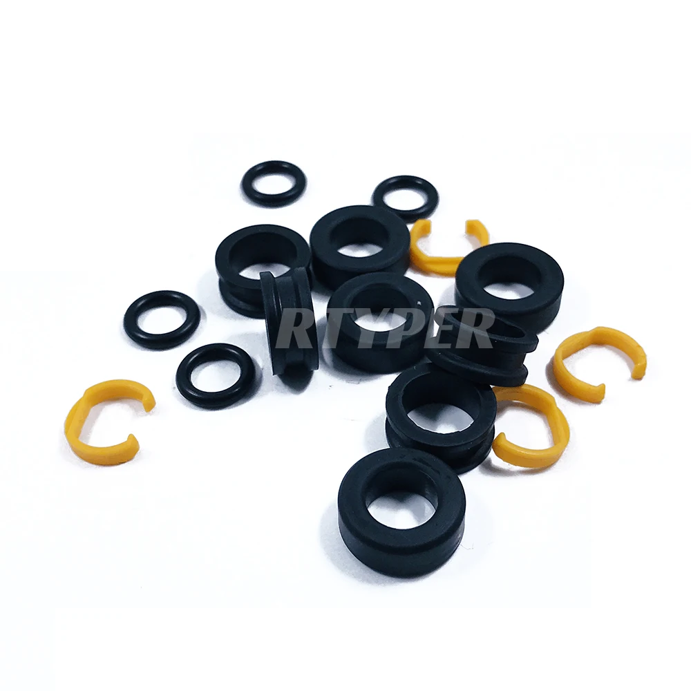 Four Sets Fuel Injector Repair Kit Micro Filter Oring Plastic Gasket Pintle Cap 02306 For Bosch | Автомобили и мотоциклы