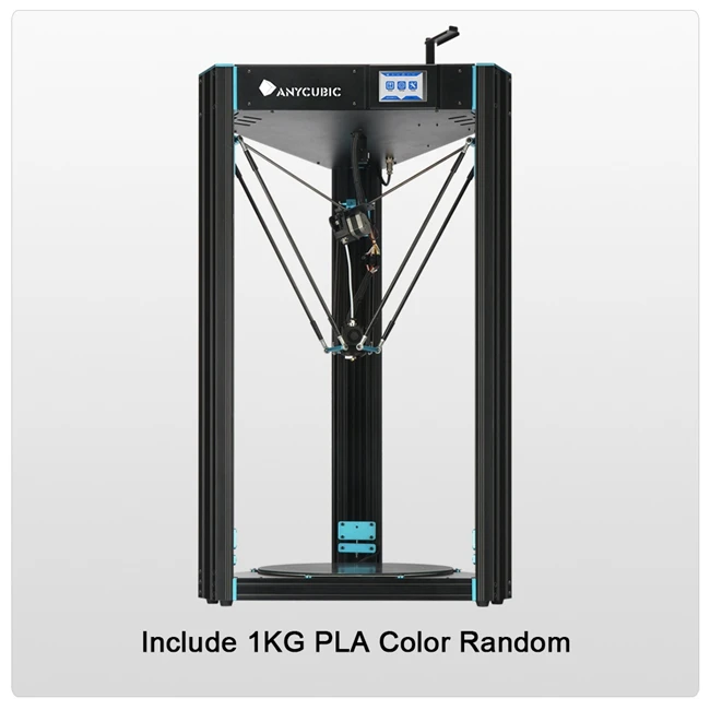 ANYCUBIC Predator Kossel 3d принтер большой объем сборки 370*370 новейший ультрабase предварительно собранный Настольный impresora 3d Принтер Комплект - Цвет: Predator anycubic