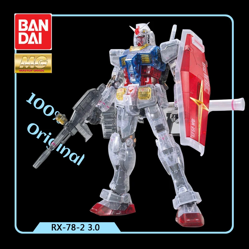 Bandai Shanghai Токио Gundam Base Limited 1/100 мг RX 78 2 3 0 цветная прозрачная экшн фигурка детская